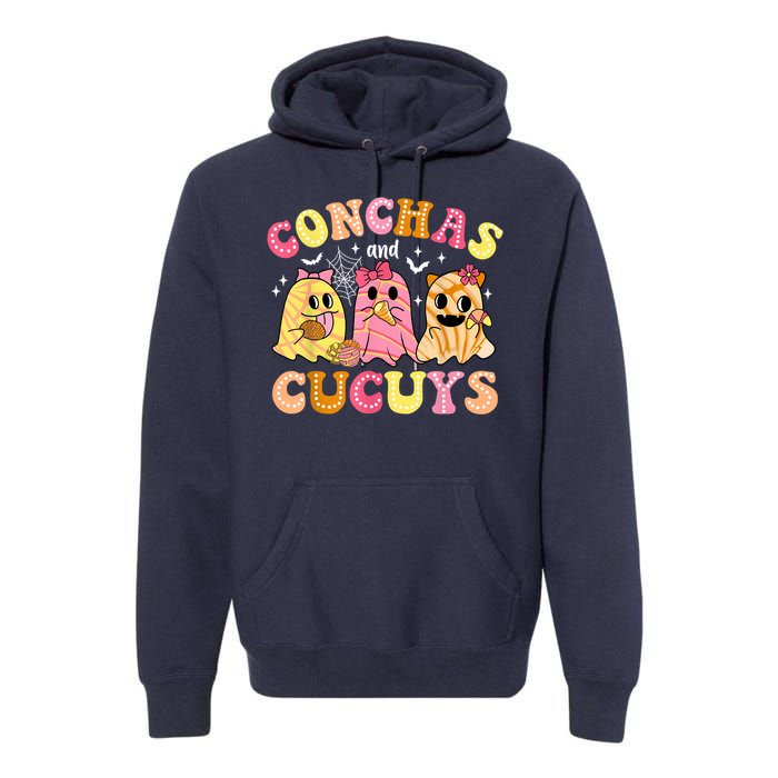 Cute Conchas And Cucuys Ghost Funny Halloween Mexican Ghost Premium Hoodie