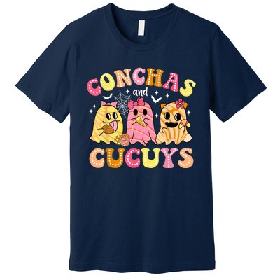 Cute Conchas And Cucuys Ghost Funny Halloween Mexican Ghost Premium T-Shirt