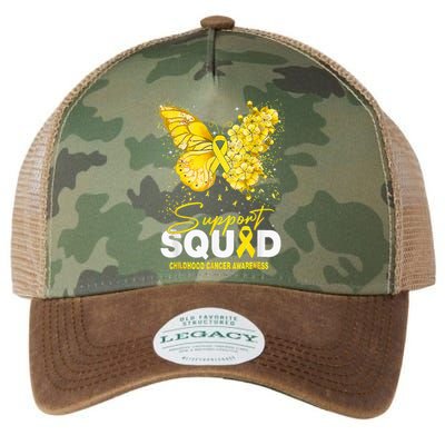 Childhood Cancer Awareness Support Squad Butterfly Legacy Tie Dye Trucker Hat