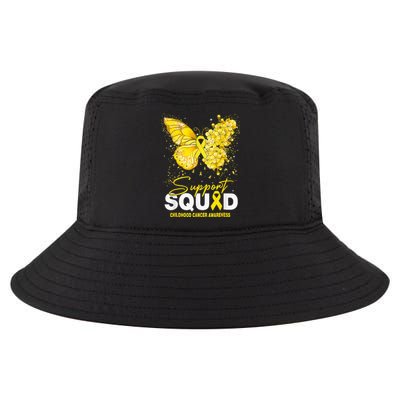 Childhood Cancer Awareness Support Squad Butterfly Cool Comfort Performance Bucket Hat