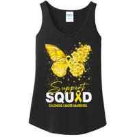 Childhood Cancer Awareness Support Squad Butterfly Ladies Essential Tank