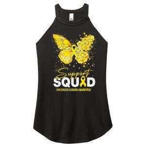 Childhood Cancer Awareness Support Squad Butterfly Women's Perfect Tri Rocker Tank