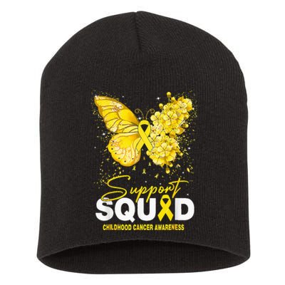 Childhood Cancer Awareness Support Squad Butterfly Short Acrylic Beanie