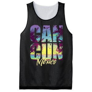 Cool Cancun Art Women Mexico Vacation Souvenir Summer Mesh Reversible Basketball Jersey Tank