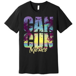 Cool Cancun Art Women Mexico Vacation Souvenir Summer Premium T-Shirt