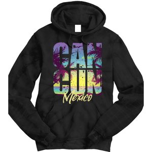 Cool Cancun Art Women Mexico Vacation Souvenir Summer Tie Dye Hoodie