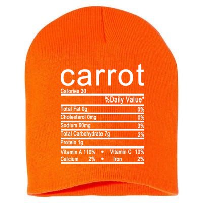 Carrot Short Acrylic Beanie