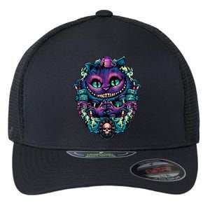 Cheshire Cat Alice in Wonderland Flexfit Unipanel Trucker Cap