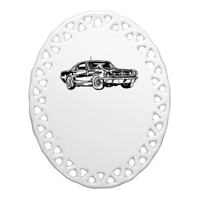 Car Ceramic Oval Ornament