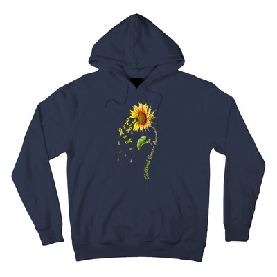 Childhood Cancer Awareness Sunflower Design Hoodie