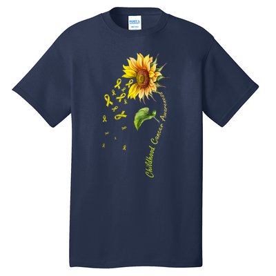 Childhood Cancer Awareness Sunflower Design Tall T-Shirt