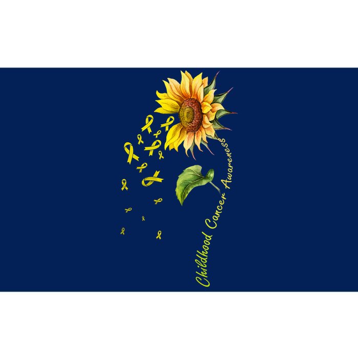 Childhood Cancer Awareness Sunflower Design Bumper Sticker