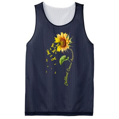 Childhood Cancer Awareness Sunflower Design Mesh Reversible Basketball Jersey Tank