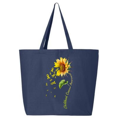 Childhood Cancer Awareness Sunflower Design 25L Jumbo Tote