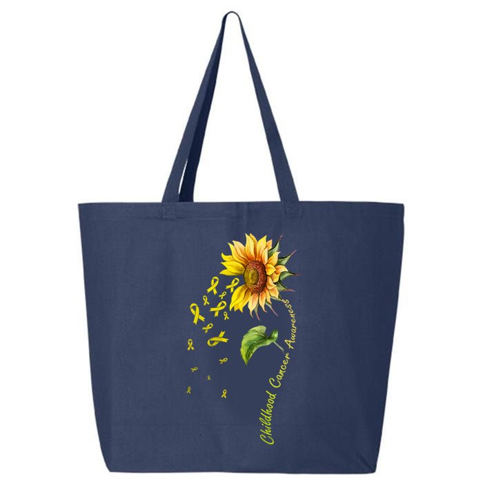 Childhood Cancer Awareness Sunflower Design 25L Jumbo Tote