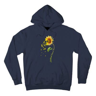 Childhood Cancer Awareness Sunflower Design Tall Hoodie