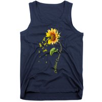 Childhood Cancer Awareness Sunflower Design Tank Top