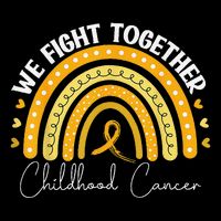 Childhood Cancer Awareness Gold Ribbon V-Neck T-Shirt