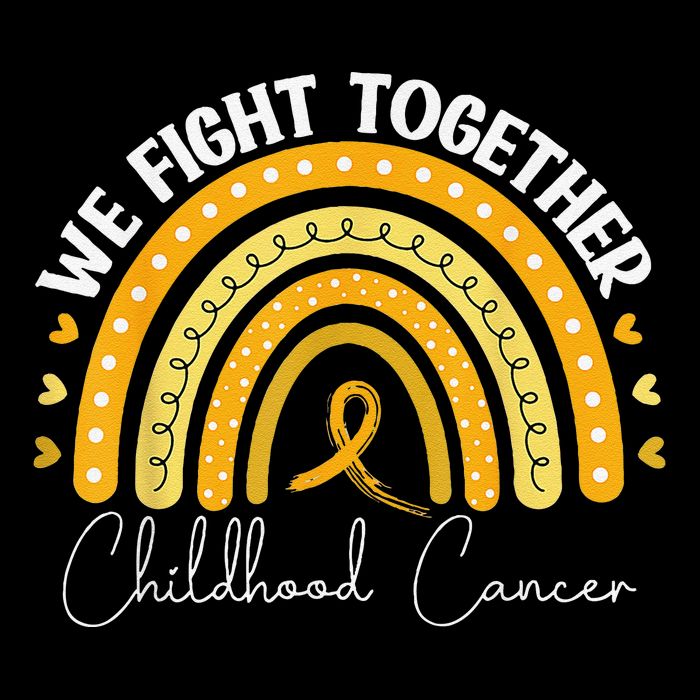 Childhood Cancer Awareness Gold Ribbon V-Neck T-Shirt