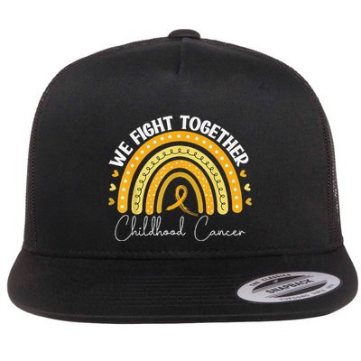 Childhood Cancer Awareness Gold Ribbon Flatbill Hat
