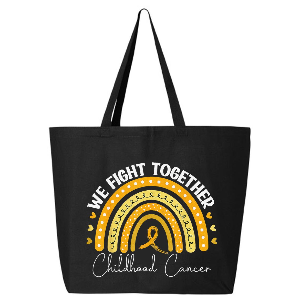 Childhood Cancer Awareness Gold Ribbon 25L Jumbo Tote