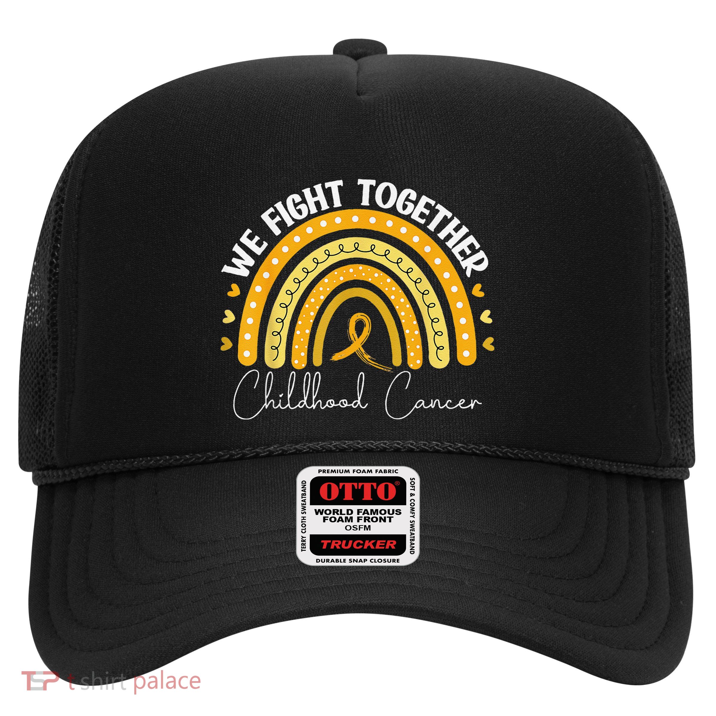 Childhood Cancer Awareness Gold Ribbon Trucker Hat