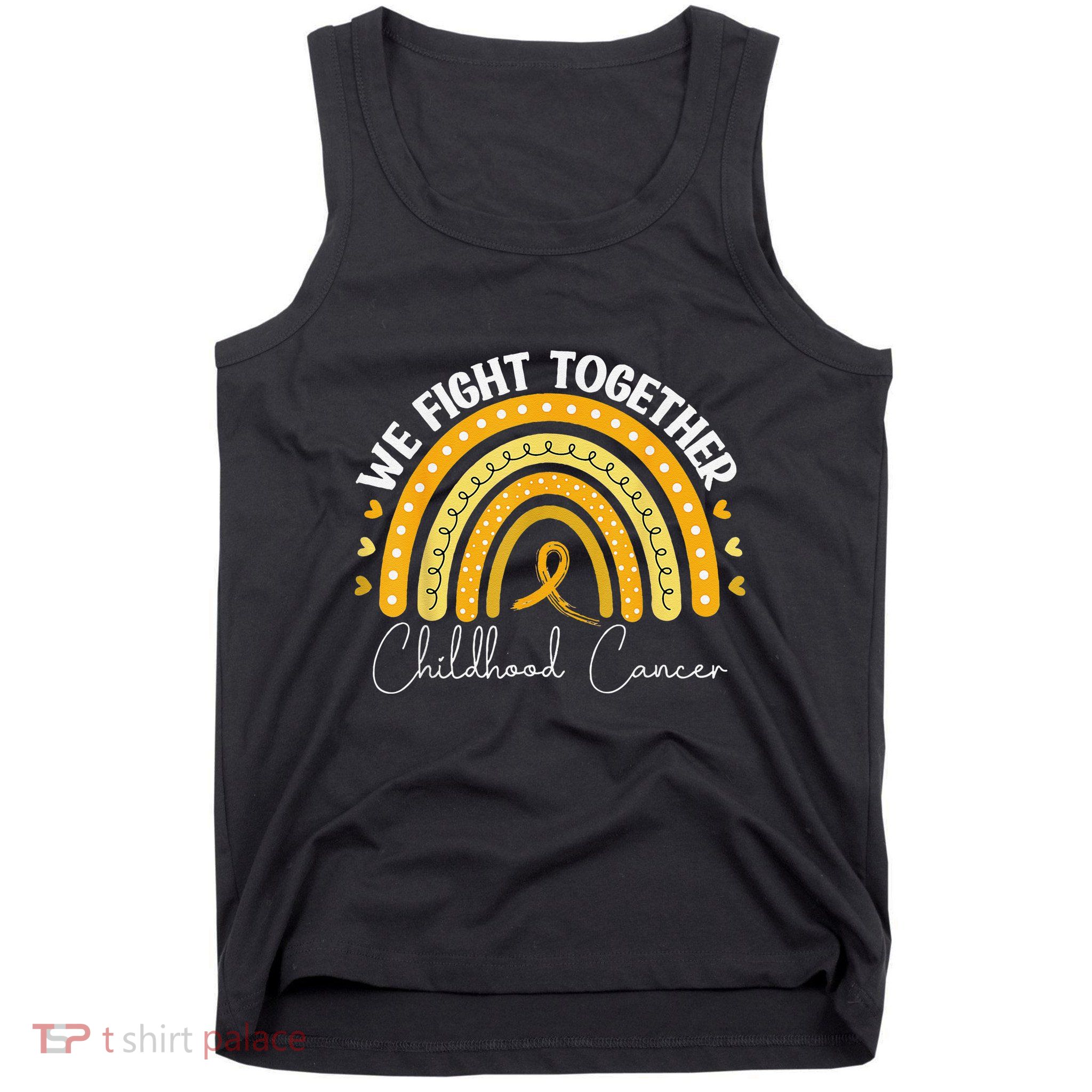Childhood Cancer Awareness Gold Ribbon Tank Top