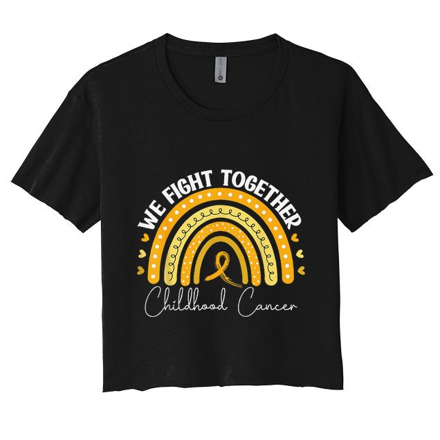 Childhood Cancer Awareness Gold Ribbon Crop Top