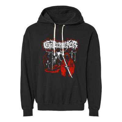 Closed Casket Activities Gatecreeper Reaper Garment-Dyed Fleece Hoodie