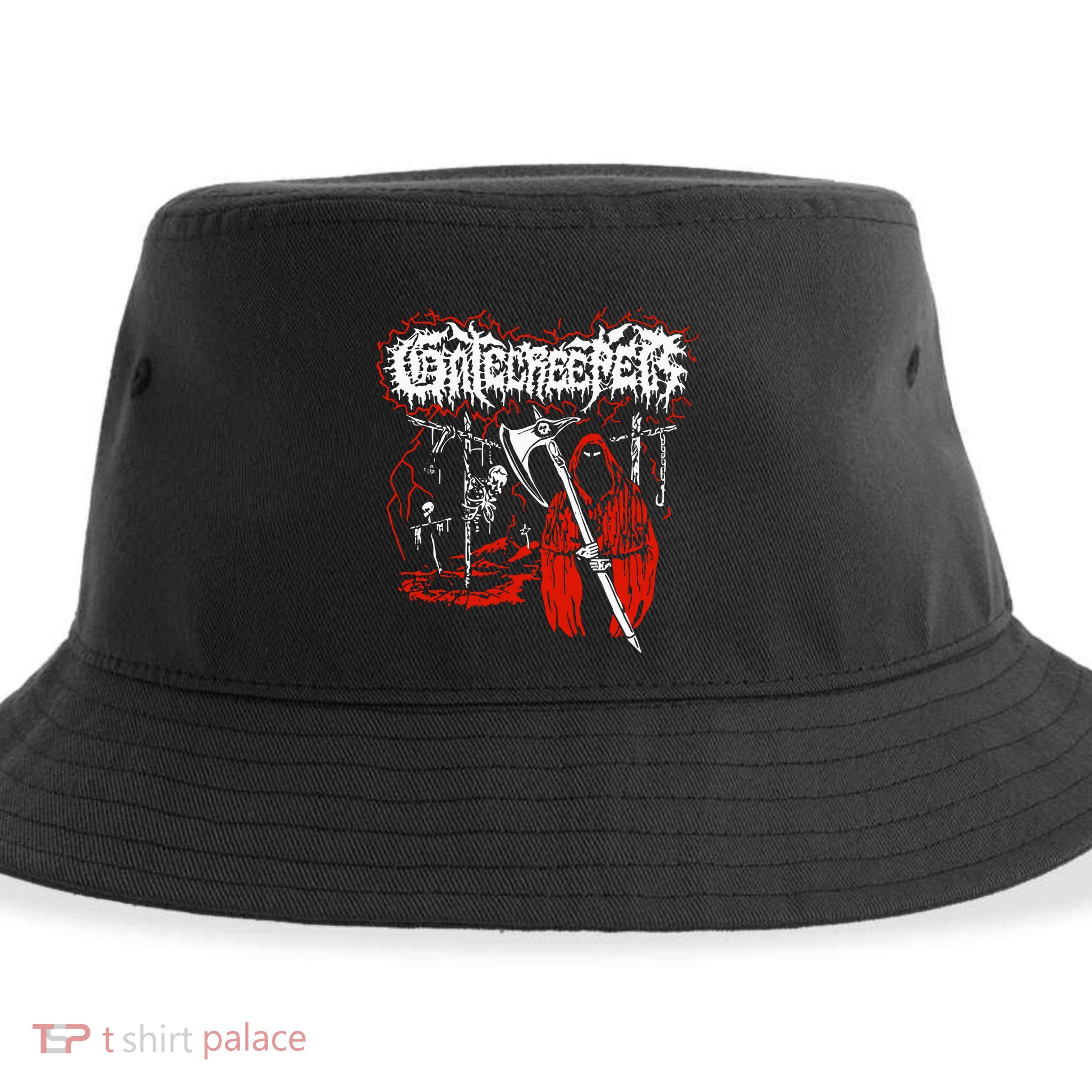 Closed Casket Activities Gatecreeper Reaper Sustainable Bucket Hat