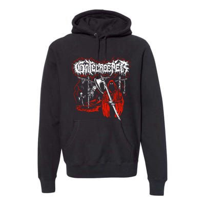 Closed Casket Activities Gatecreeper Reaper Premium Hoodie