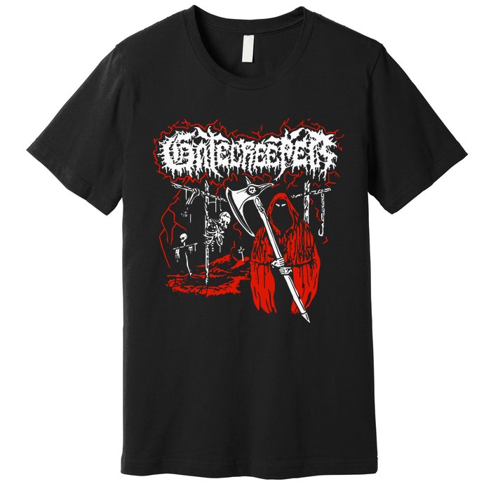 Closed Casket Activities Gatecreeper Reaper Premium T-Shirt