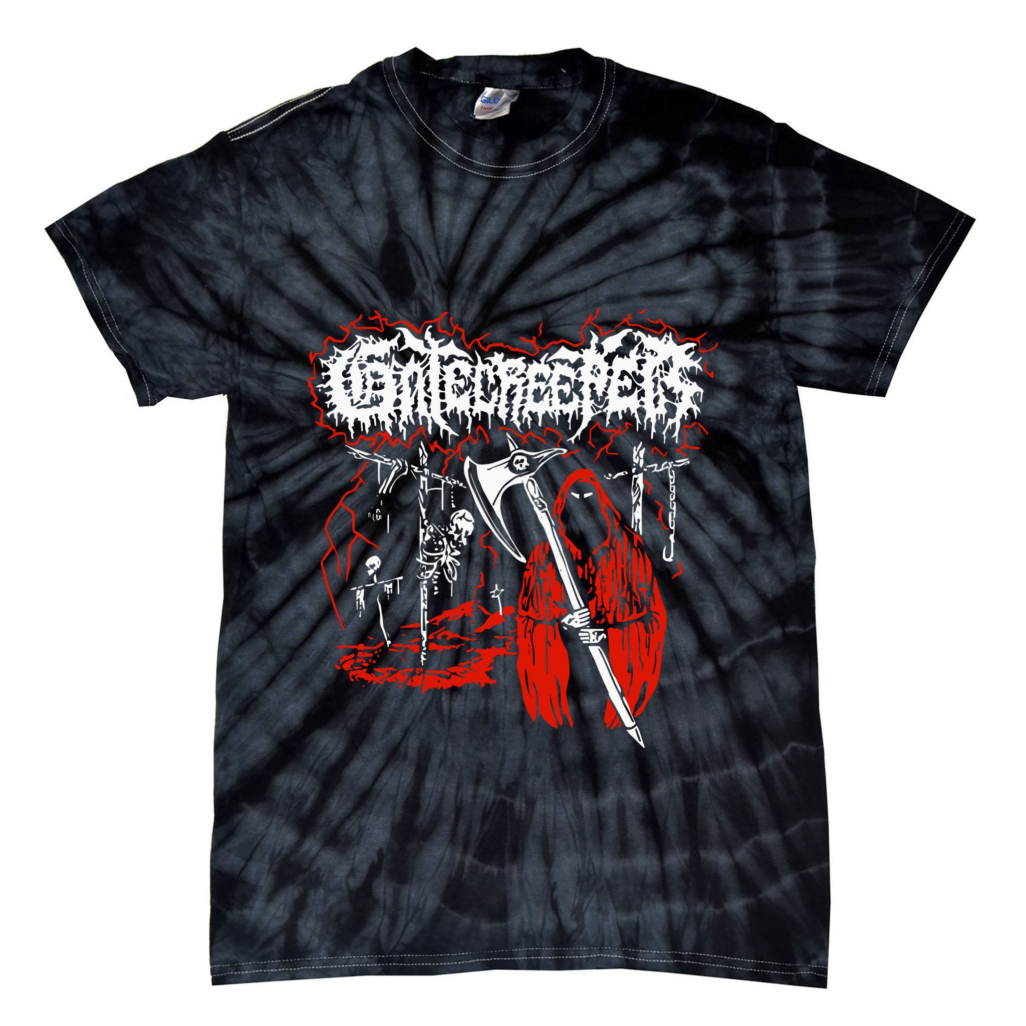 Closed Casket Activities Gatecreeper Reaper Tie-Dye T-Shirt
