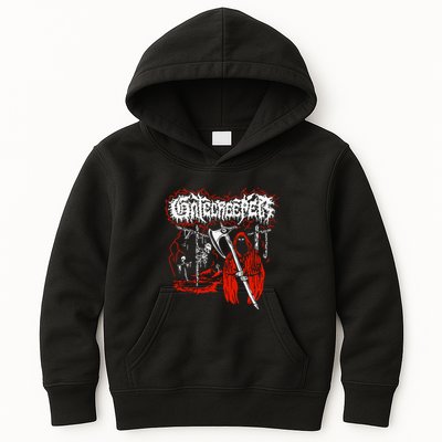 Closed Casket Activities Gatecreeper Reaper Kids Hoodie
