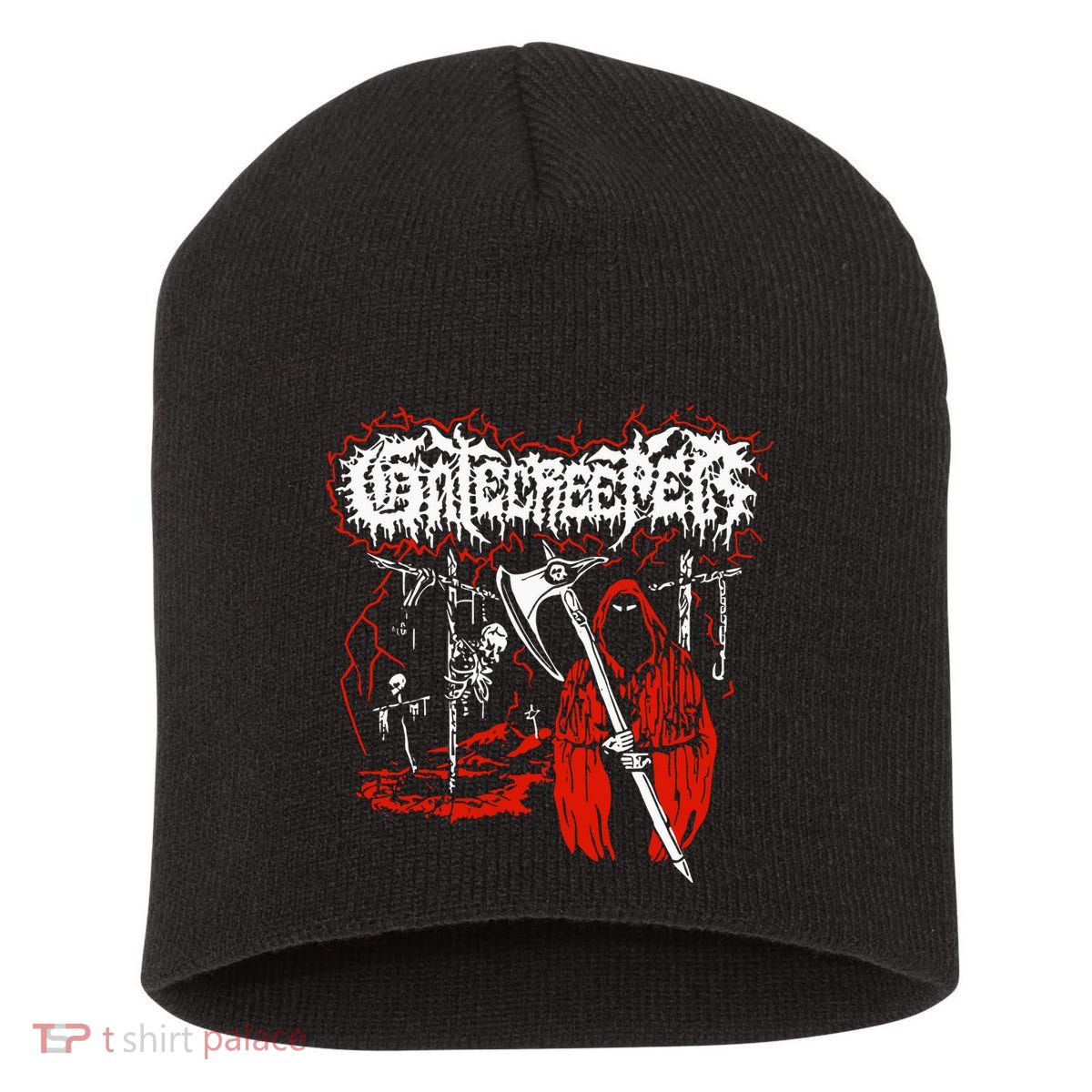 Closed Casket Activities Gatecreeper Reaper Short Acrylic Beanie