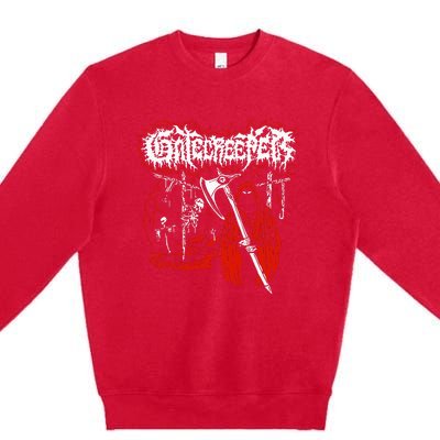 Closed Casket Activities Gatecreeper Reaper Premium Crewneck Sweatshirt