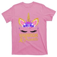 Childhood Cancer Awareness Unicorn Warrior Princess T-Shirt