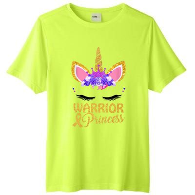 Childhood Cancer Awareness Unicorn Warrior Princess Tall Fusion ChromaSoft Performance T-Shirt