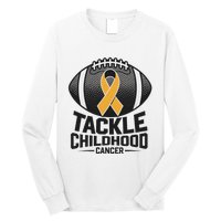 Childhood Cancer Awareness Tackle Childhood Cancer Football Gift Long Sleeve Shirt