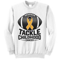 Childhood Cancer Awareness Tackle Childhood Cancer Football Gift Sweatshirt