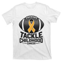 Childhood Cancer Awareness Tackle Childhood Cancer Football Gift T-Shirt