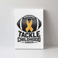 Childhood Cancer Awareness Tackle Childhood Cancer Football Gift Canvas