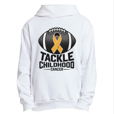 Childhood Cancer Awareness Tackle Childhood Cancer Football Gift Urban Pullover Hoodie