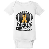 Childhood Cancer Awareness Tackle Childhood Cancer Football Gift Baby Bodysuit