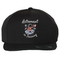 Cute Cosmic Astronaut in Training for Space Missions Galaxy Wool Snapback Cap