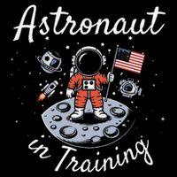 Cute Cosmic Astronaut in Training for Space Missions Galaxy Wool Snapback Cap