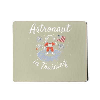 Cute Cosmic Astronaut in Training for Space Missions Galaxy Mousepad