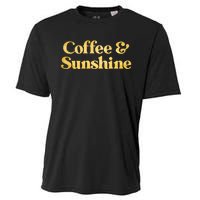 Cute Coffee And Sunshine Cooling Performance Crew T-Shirt