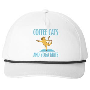 Coffee Cats And Yoga Mats Relaxation Meditation Snapback Five-Panel Rope Hat