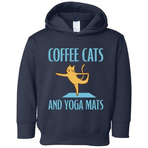 Coffee Cats And Yoga Mats Relaxation Meditation Toddler Hoodie